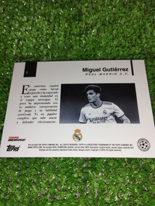 Topps simplicidad Miguel Gutiérrez 