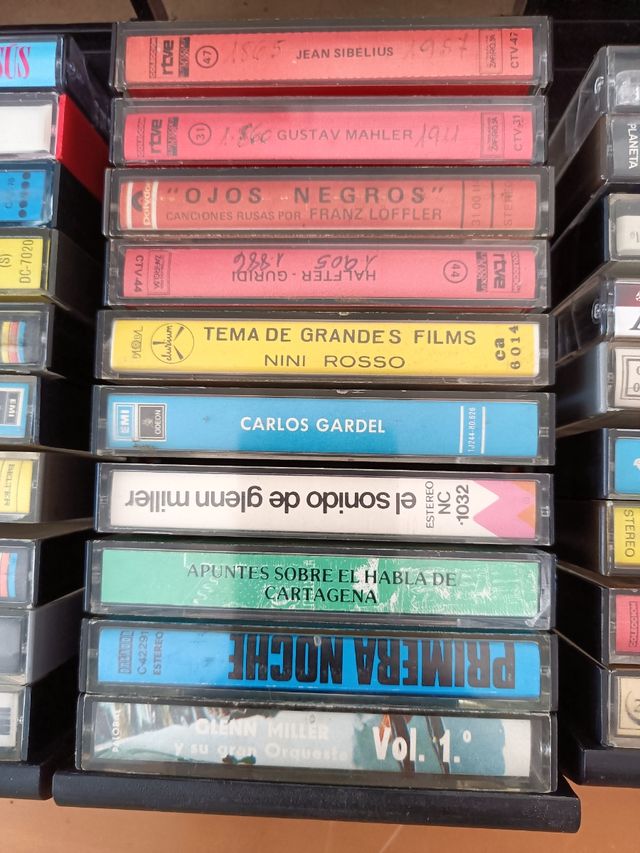 Organizadores y cintas de cassette
