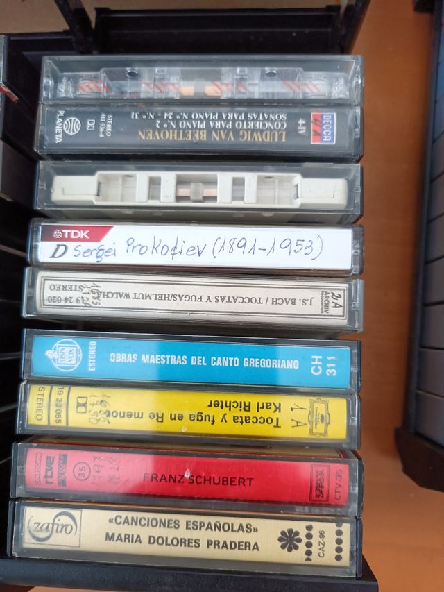 Organizadores y cintas de cassette