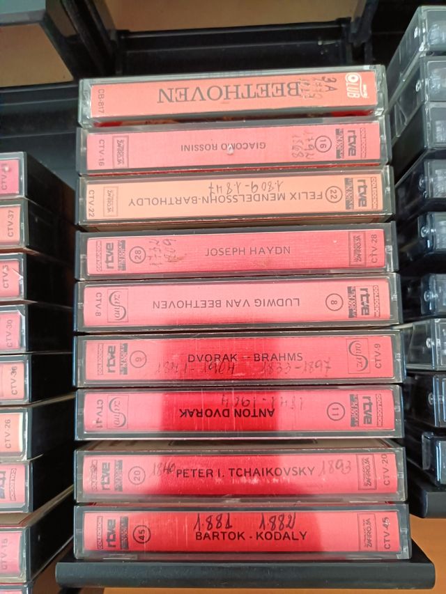 Organizadores y cintas de cassette