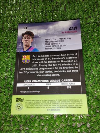Topps stadium Gavi RC