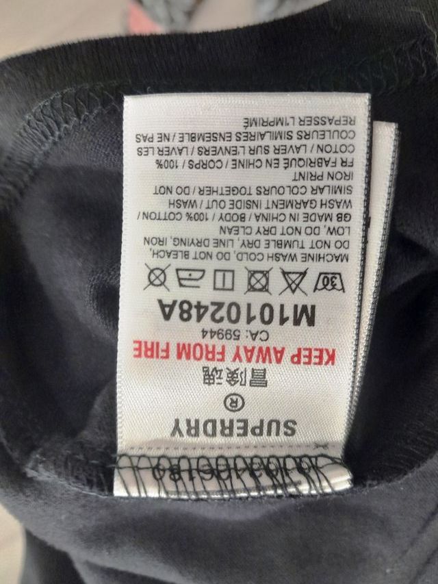 T-shirt Superdry (colore nero)