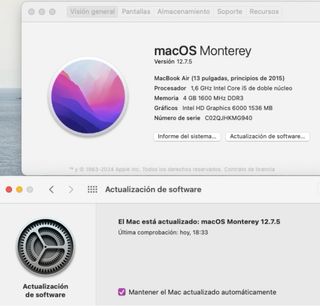 Macbook Air 13 pulgadas (2015)