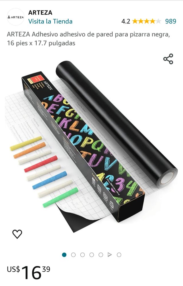 Sticker PARED PIZARRA Arteza