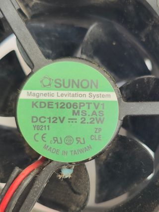 Ventilador sunon de 12 v y 2,2 w