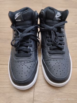 Tenis Nike court visión mid negro