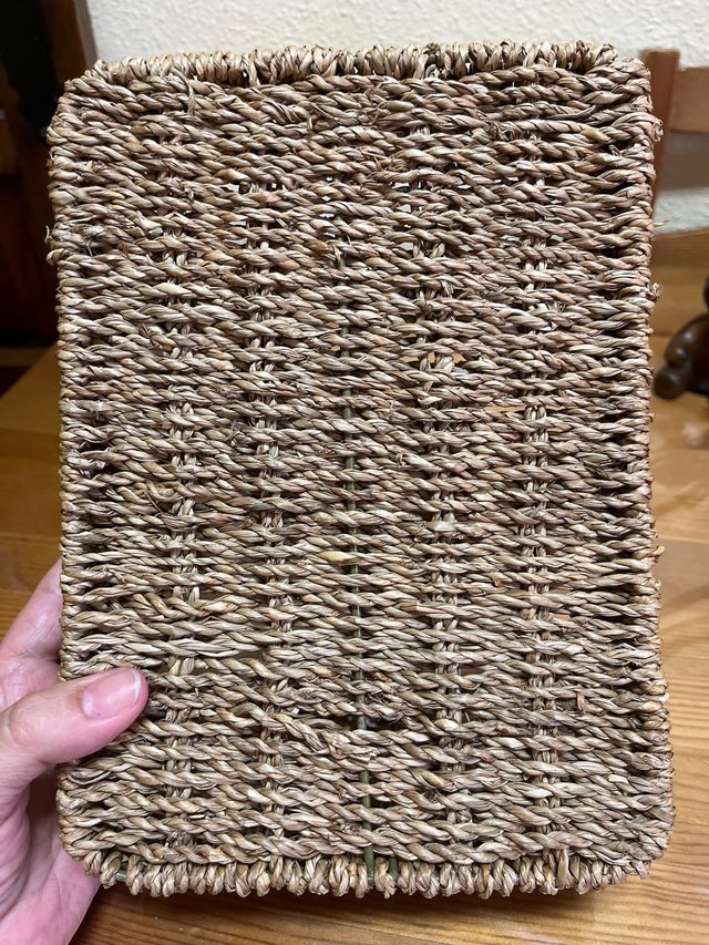 Cesto mimbre tipo botellero