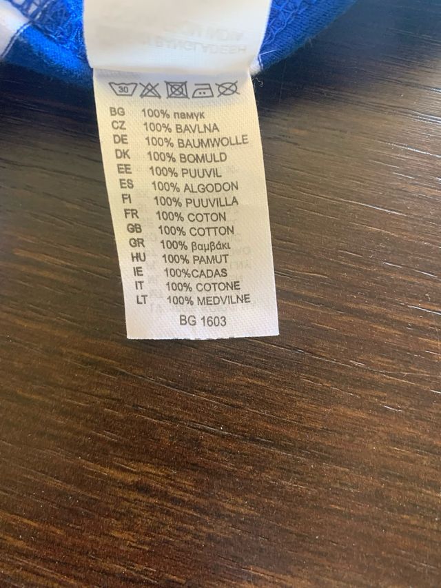 Camiseta Bordeaux marinera rayas azules M