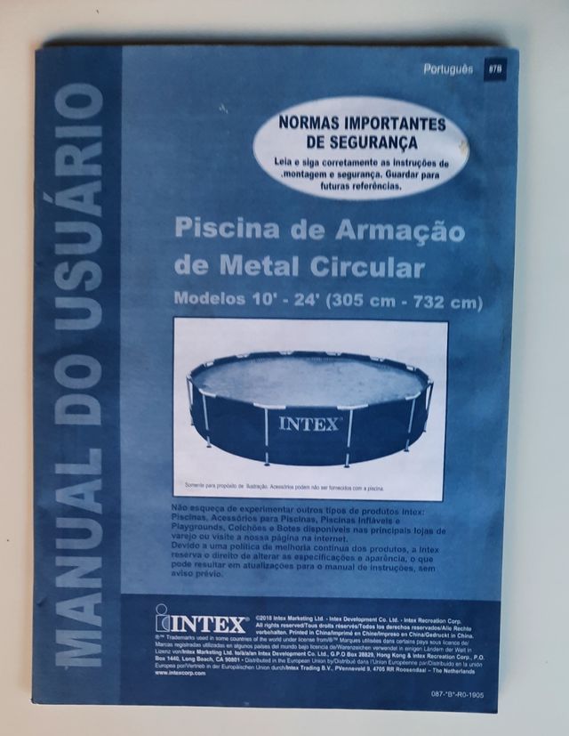 Piscina Metal Frame INTEX 3.05m x 0.75m