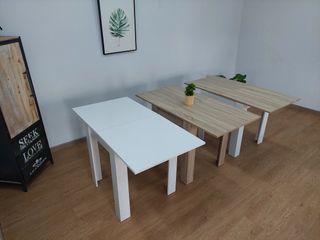 mesa auxiliar extensible feroe+2 sillas nórdicas