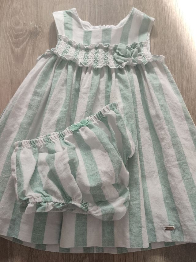 VESTIDO VERDE MAYORAL 12-18 MESES