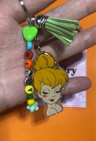 Portachiavi in resina tinker bell handmade