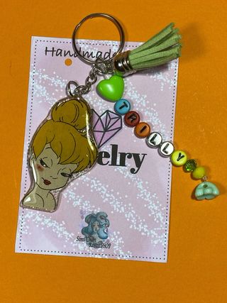 Portachiavi in resina tinker bell handmade