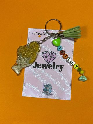 Portachiavi in resina tinker bell handmade