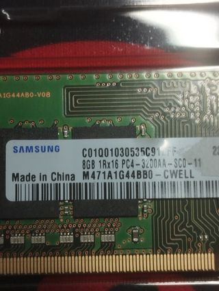 Memoria ram 8gb ddr4 3200 mhz SODIMM