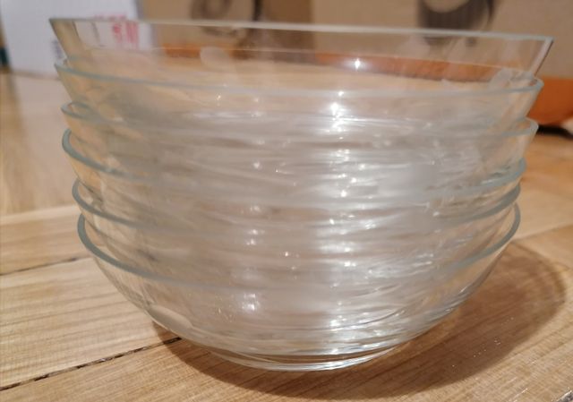 Juego 6 cuencos cristal