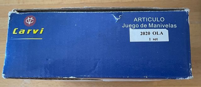 Juego manivelas Olas Carvi inox