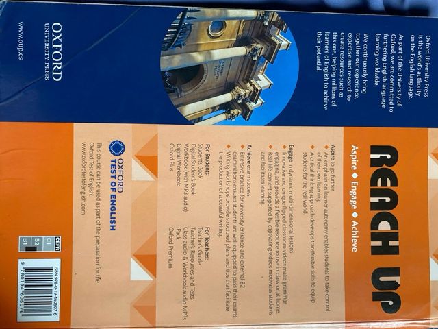 Student’s book reach up 1 batxillerat