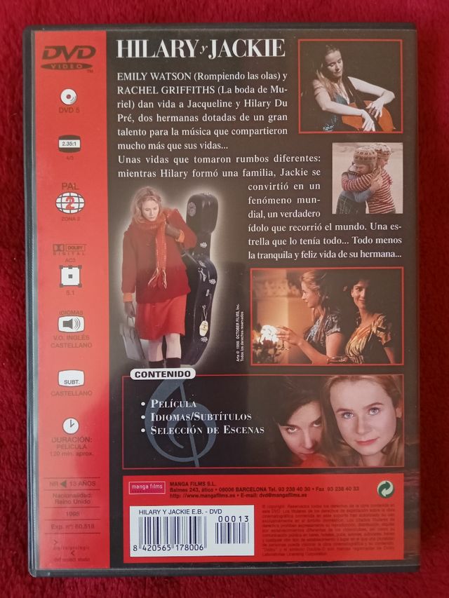 "Hilary y Jackie" en DVD 