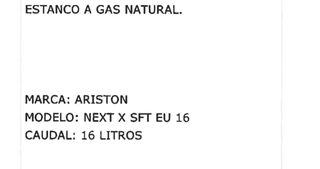 caldera estanco a gas.