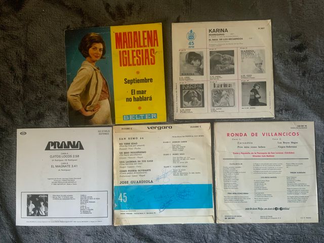 LOTE 10 DISCOS SINGLES DE VINILO