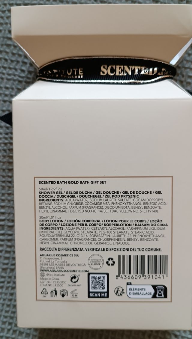 Pack gel y loción corporal idc institute