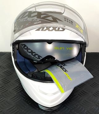 Casco Axxis Eagle Sv Solid Blanco