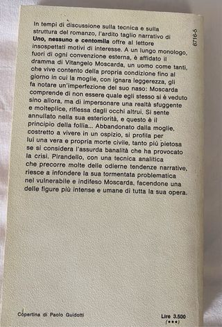 Luigi Pirandello Uno, nessuno e centomila