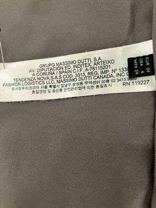 Falda de guipur marca Masimo Dutti 