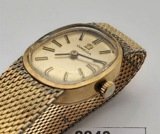 OMEGA ORO MESH BAND MANUAL WIND MUJERES DRESS