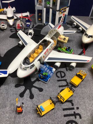 Playmobil Gran lote aeropuerto y aviones!!!!!