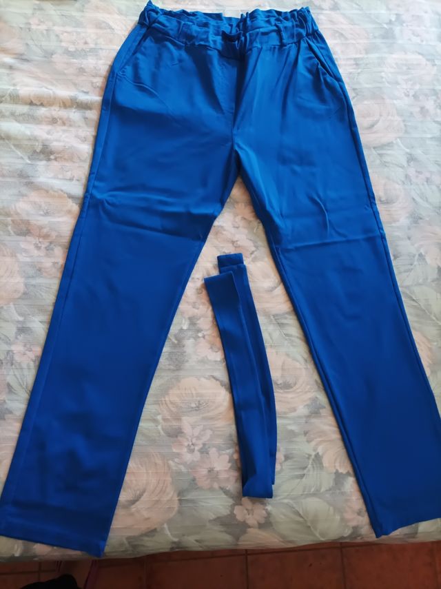 Pantalone donna bluette