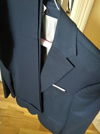 Traje juvenil azul oscuro zara seminuevo