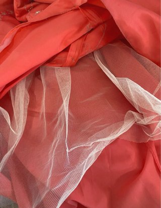 Vestido raso de palabra de honor