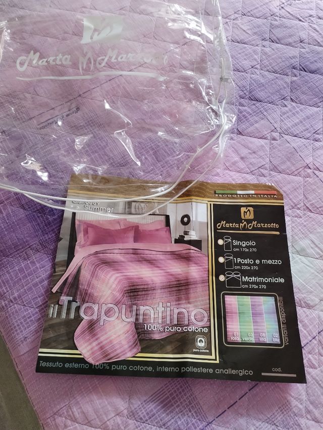 Coperta/Trapuntino leggero matrimoniale