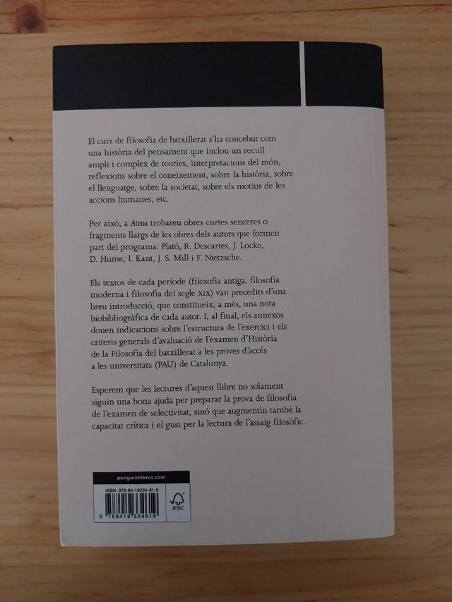 Atenas,lectures de filosofía,2023-24 bachillerato