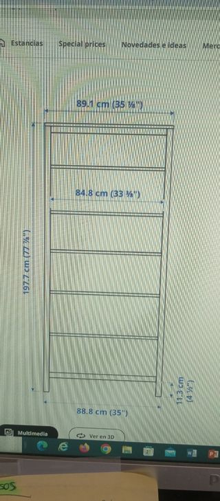 Librería Hemnes Ikea BLANCA