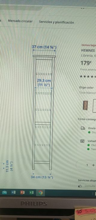 Librería Hemnes Ikea BLANCA