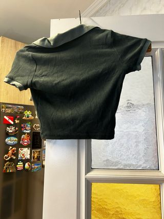 Camiseta verde pull and bear