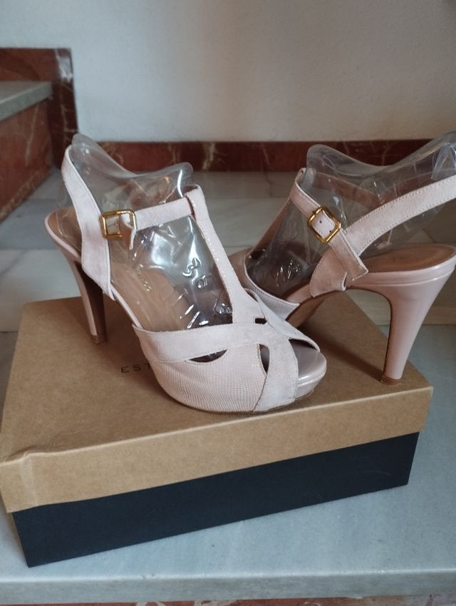 Zapatos de ante y piel Nº37