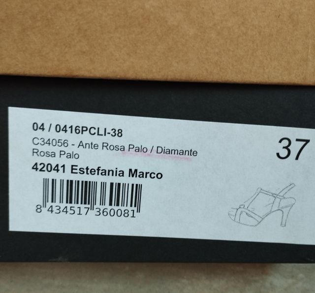 Zapatos de ante y piel Nº37