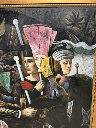 MOROS Y CRISTIANOS.  Excelente pintura