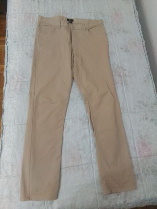 Pantalon vaquero caqui hombre
