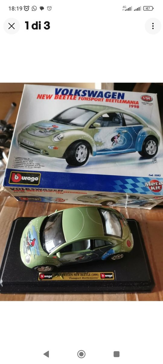 Bburago 1/24 Burago new beetle Fun sport beetleman