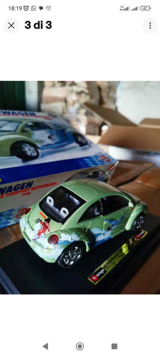 Bburago 1/24 Burago new beetle Fun sport beetleman