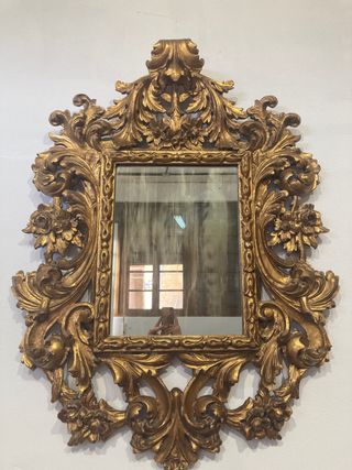 Antiguo espejo dorado 3