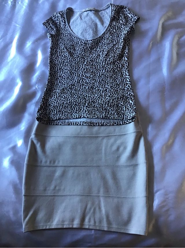 Conjunto de falda y camiseta