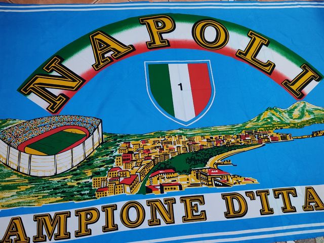 Bandiera 1 scudetto Calcio Napoli vintage 