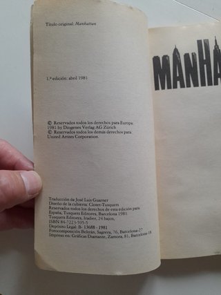 Manhattan Woody Allen Marshall Brickman 1º Edición