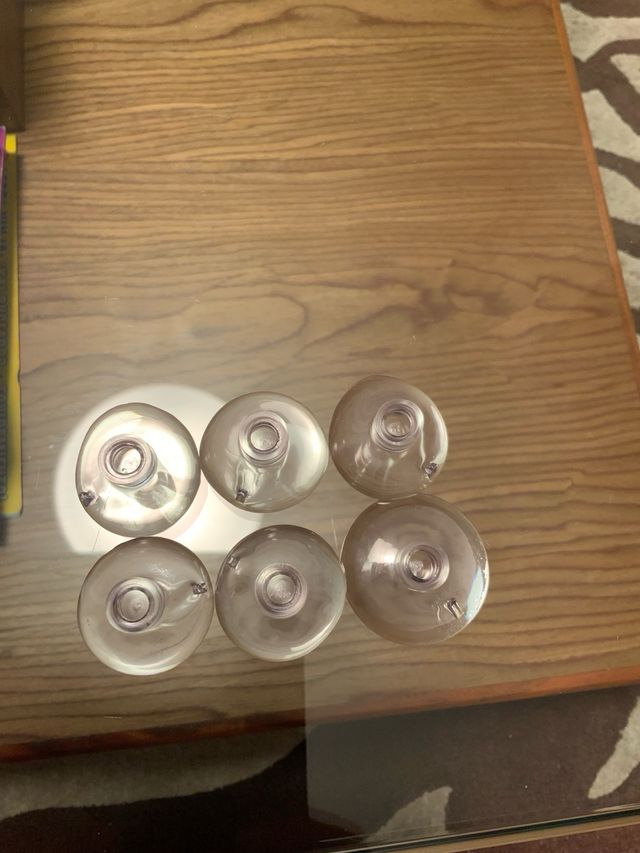 Lote 10 ventosas transparentes para acuario 3,5cm